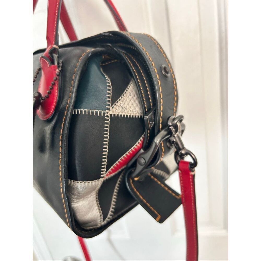 Coach 1941 BADLANDS Satchel 25 in B-boy Prairie Patchwork - Picture 9 of 11